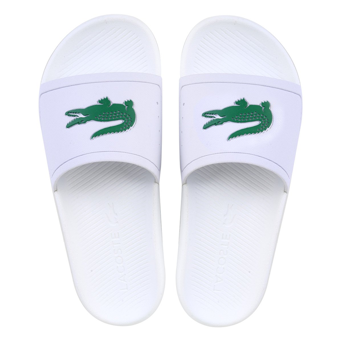 CHINELO LACOSTE CROCO SLIDE