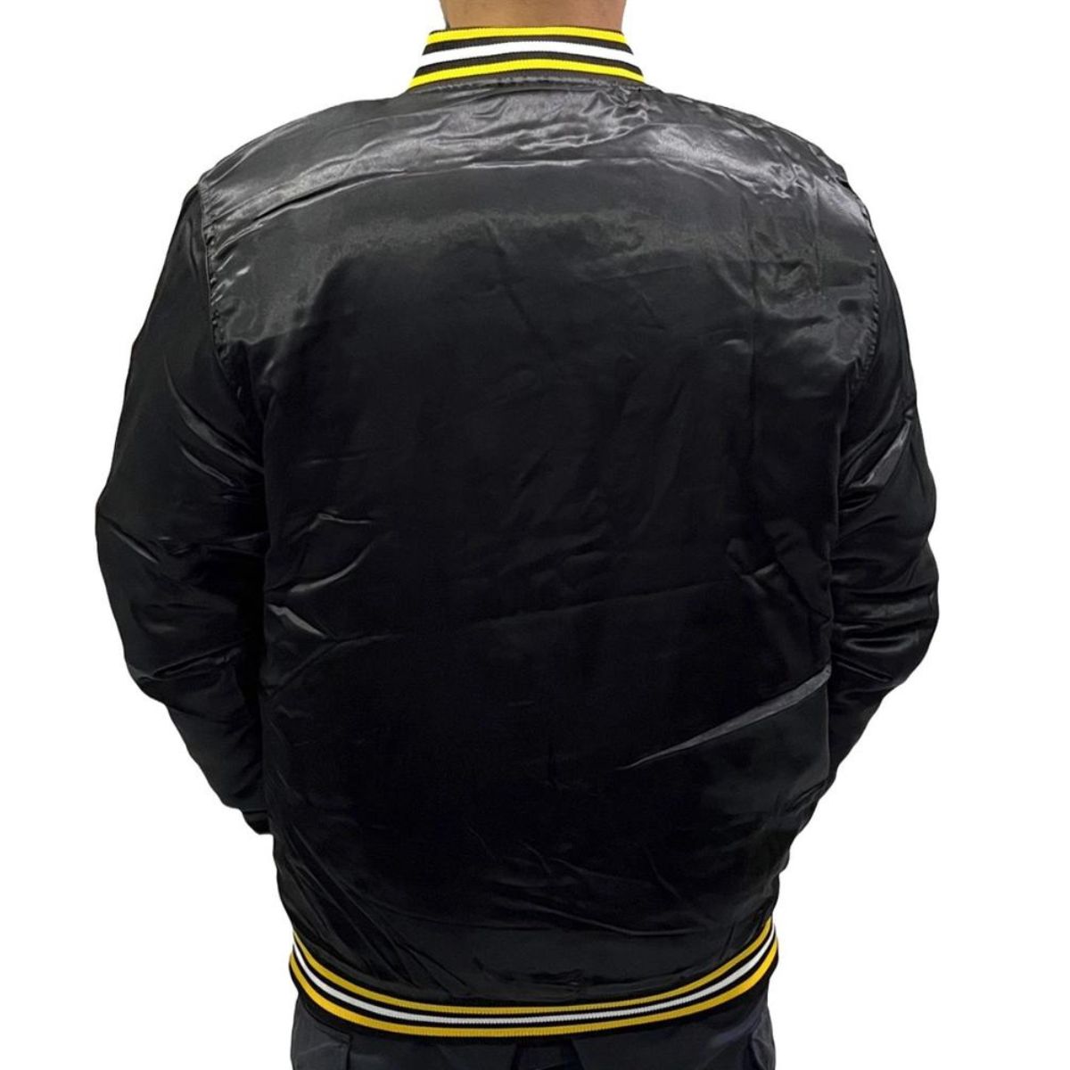 JAQUETA NBA MASCULINA LAKERS CETIM PESADA ORIGINAL - Imagem 2