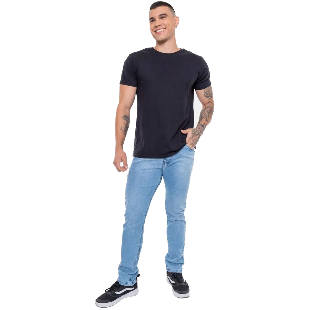 CALÇA JEANS ECKO MASCULINA SLIM J477A ORIGINAL - Imagem 5