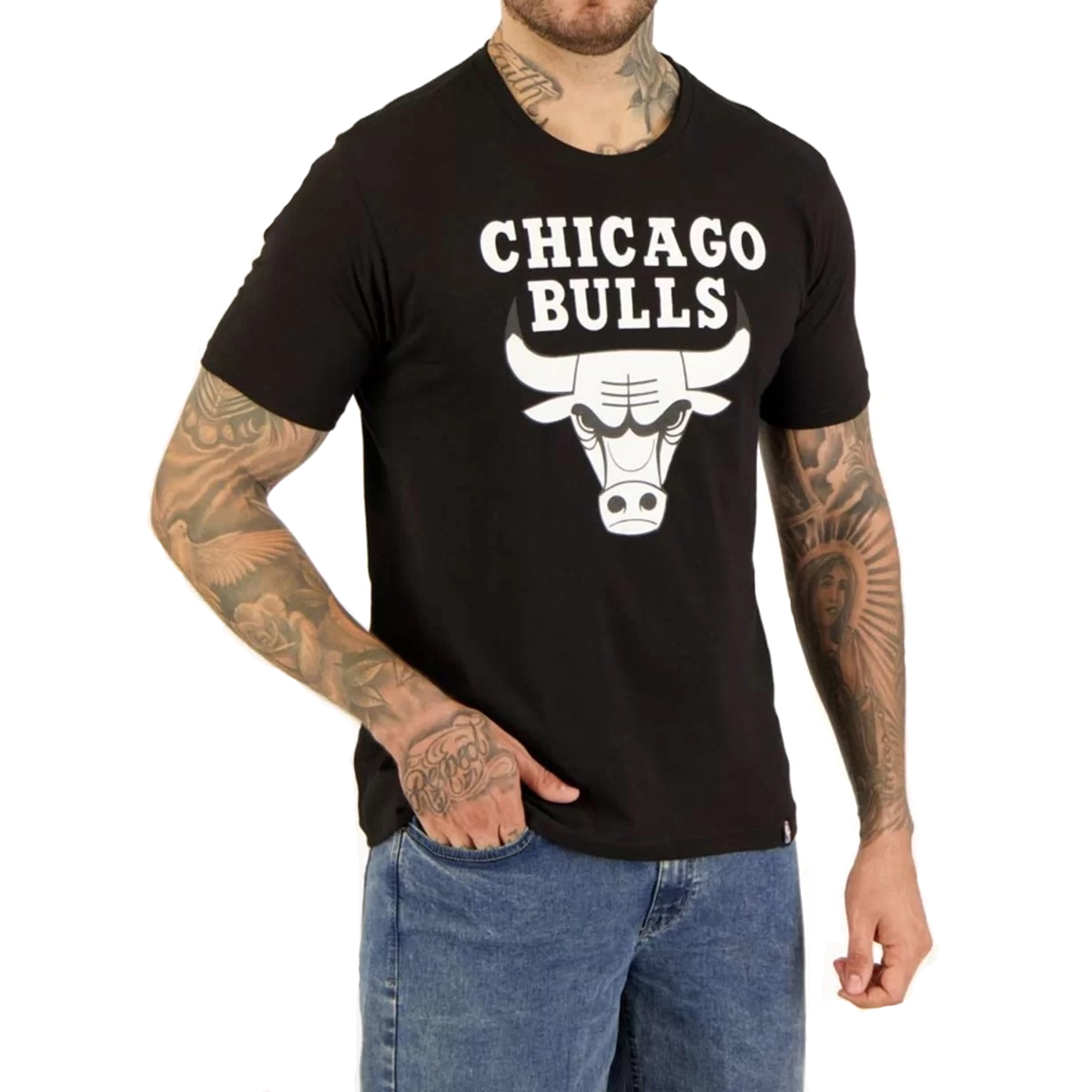 CAMISETA NBA MASCULINA CHICAGO BULLS ESTAMPADA ORIGINAL - Imagem 2