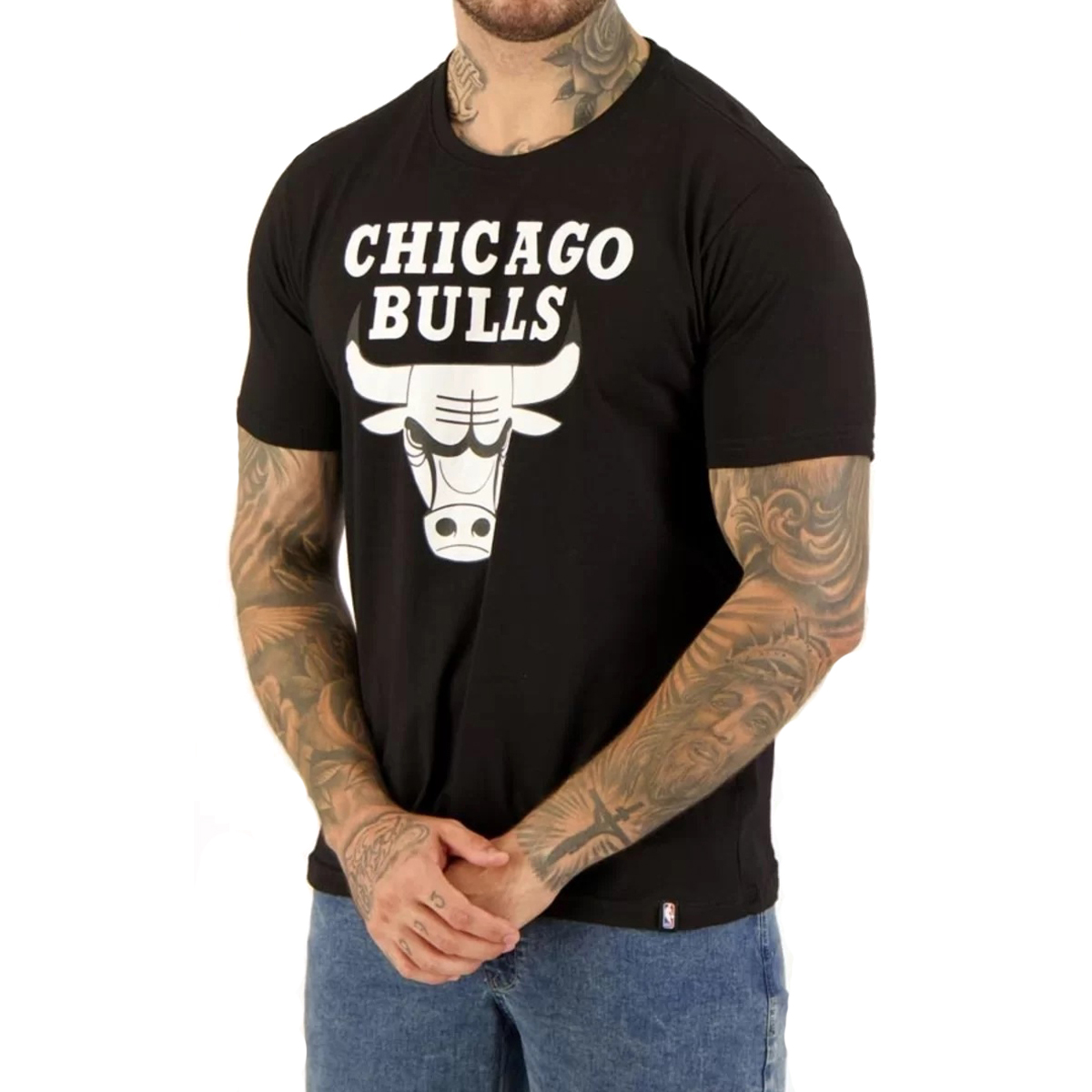 CAMISETA NBA MASCULINA CHICAGO BULLS ESTAMPADA ORIGINAL - Imagem 5