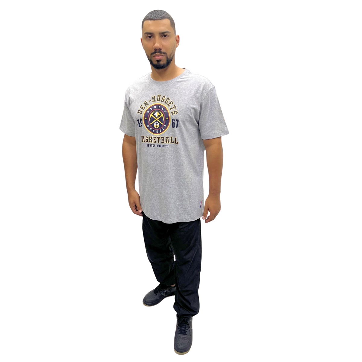 CAMISETA NBA MASCULINA DENVER NUGGETS TOWN NB901 ORIGINAL - Imagem 3