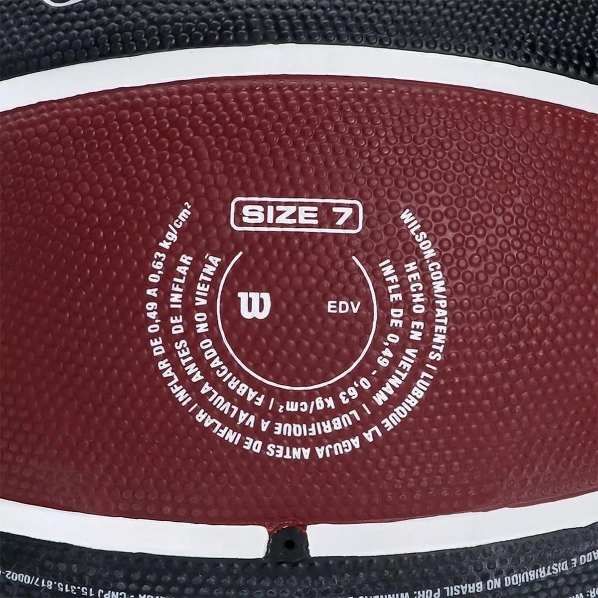 BOLA DE BASQUETE WILSON NBA TEAM TRIBUTE MIAMI HEAT - Imagem 4