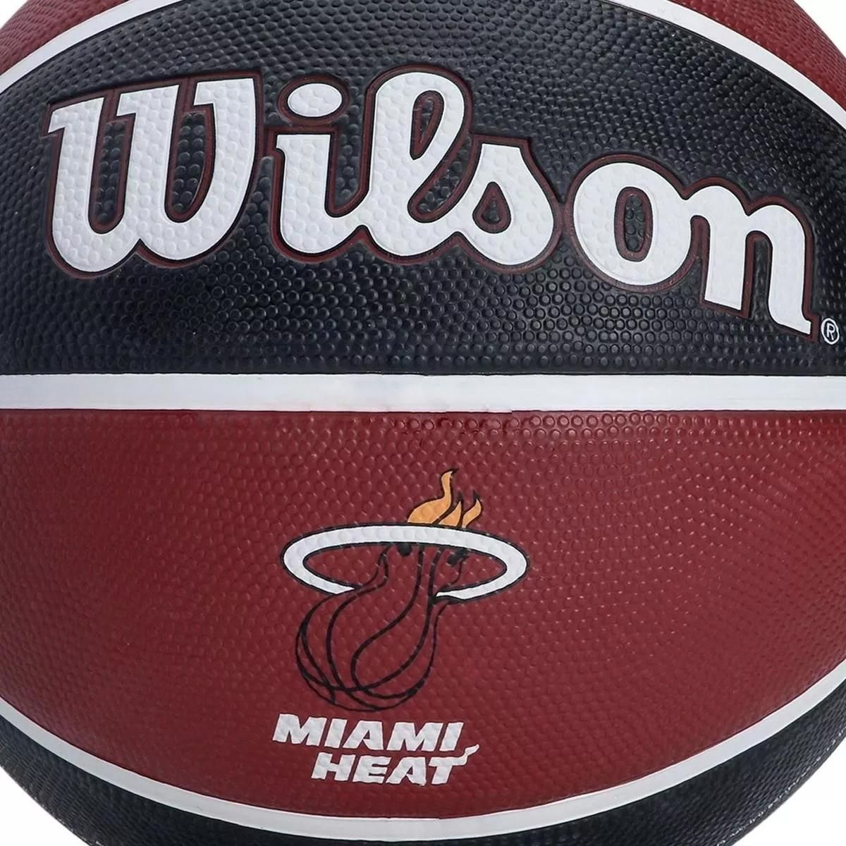 BOLA DE BASQUETE WILSON NBA TEAM TRIBUTE MIAMI HEAT - Imagem 5
