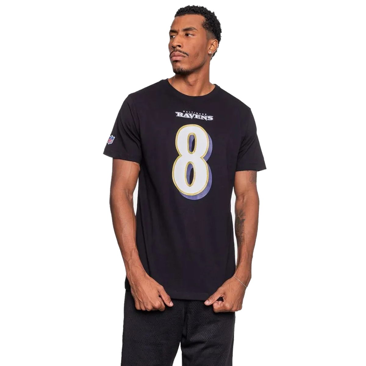 CAMISETA NFL MASCULINA BALTIMORE RAVENS LAMAR JACKSON - Imagem 3