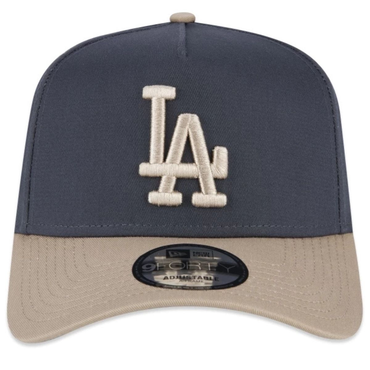 BONÉ NEW ERA MASCULINO 9FORTY AFRAME DODGERS DUAL ABA CURVA