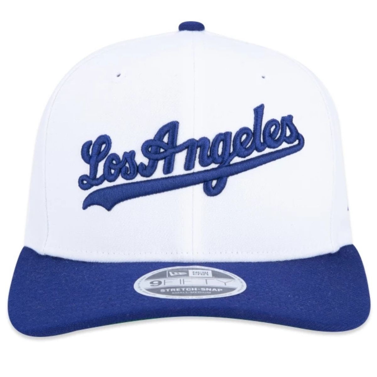BONÉ NEW ERA MASCULINO 9FIFTY STRETCH SNAP DODGERS ABA CURVA