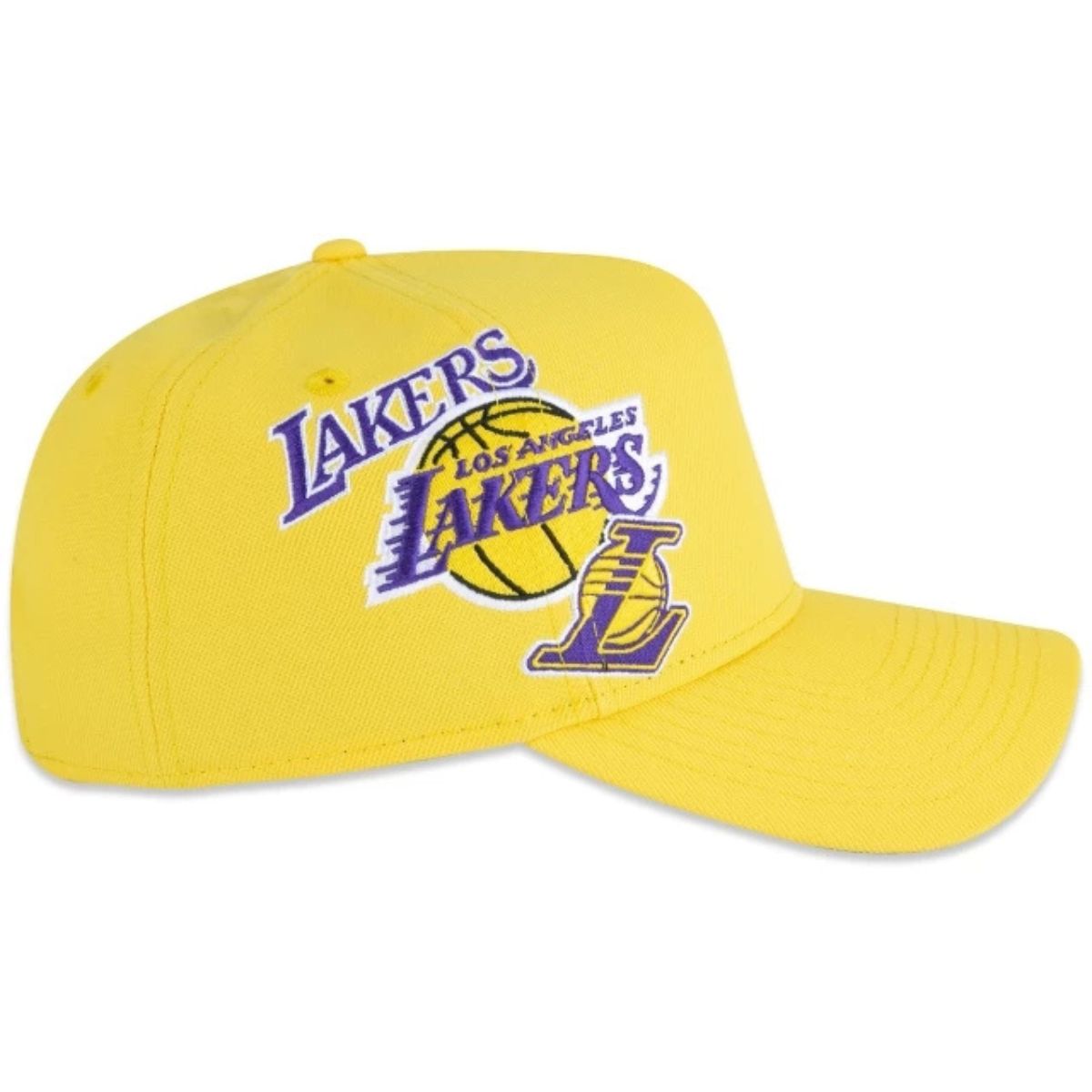 BONÉ NEW ERA MASCULINO 9FORTY AFRAME LAKERS WORLD ABA CURVA - Imagem 4