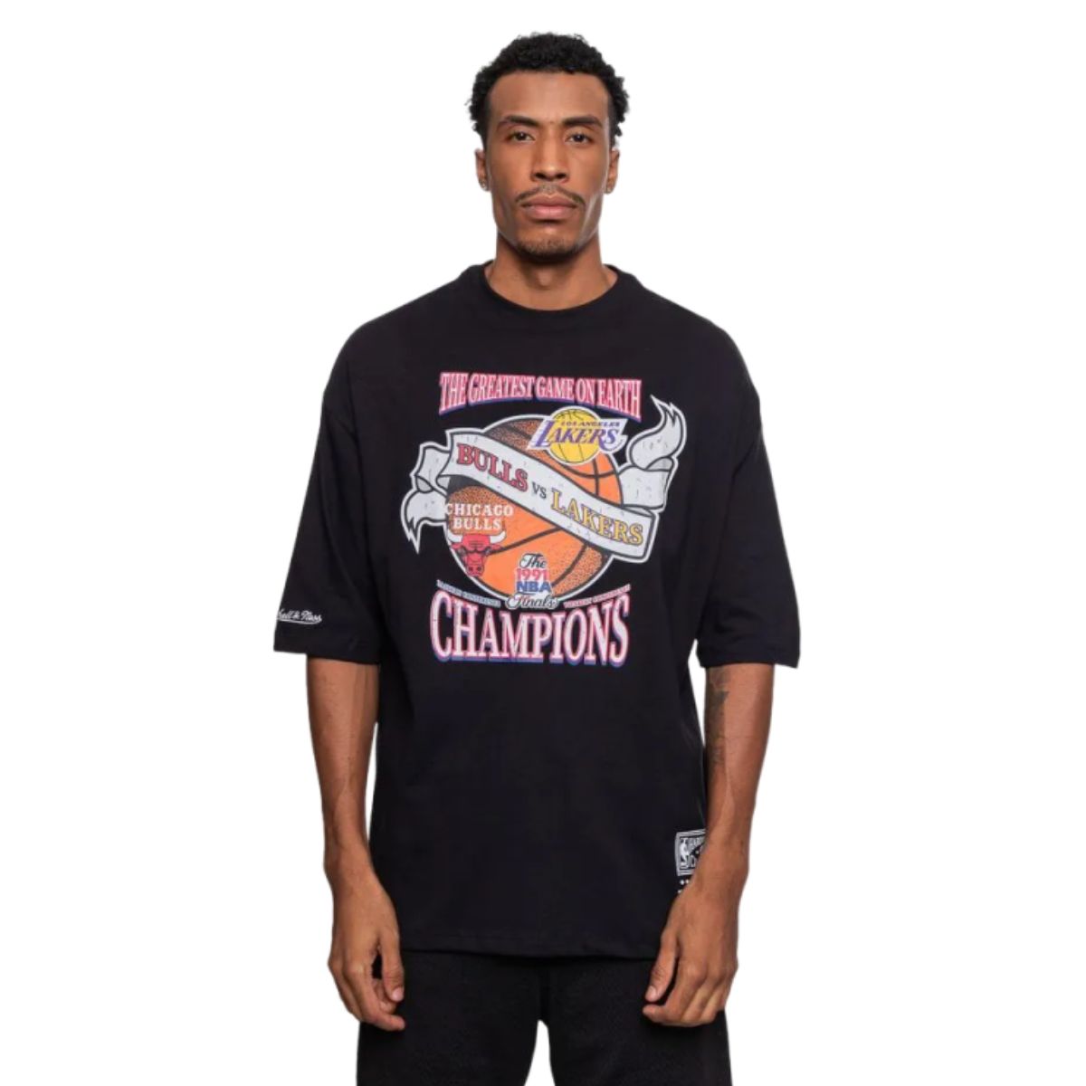 CAMISETA MITCHELL & NESS MASCULINA GOLDEN CHAMPIONS OVERSIZE