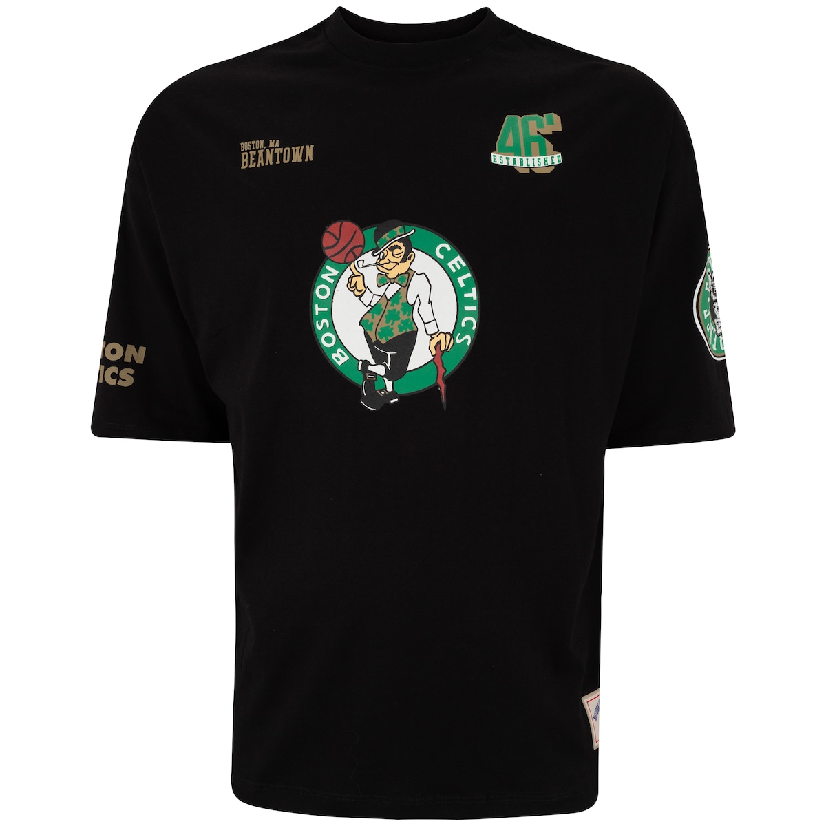 Camiseta Nba Masculina Boston Celtics Pennant Oversize